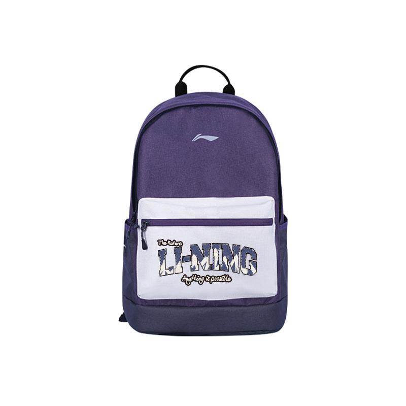 Li Ning Polyester Backpack Regular Unisex Purple YBSU167-3A12