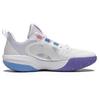 Li Ning Light Powered Pre LIGHT FOAM Cushioning Breathable Support Low Top Basketball Shoes Men's White YKBU046-7