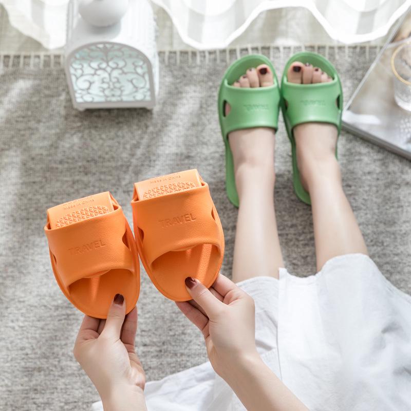 Unisex Non-slip Folding Bath Slippers for Home, Travel, and Hotels