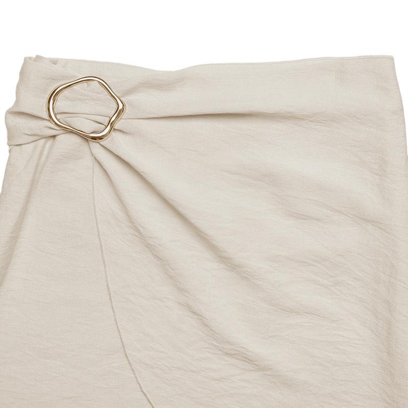 TIFICY Women's Solid Color Print Casual Summer Spring Skirts