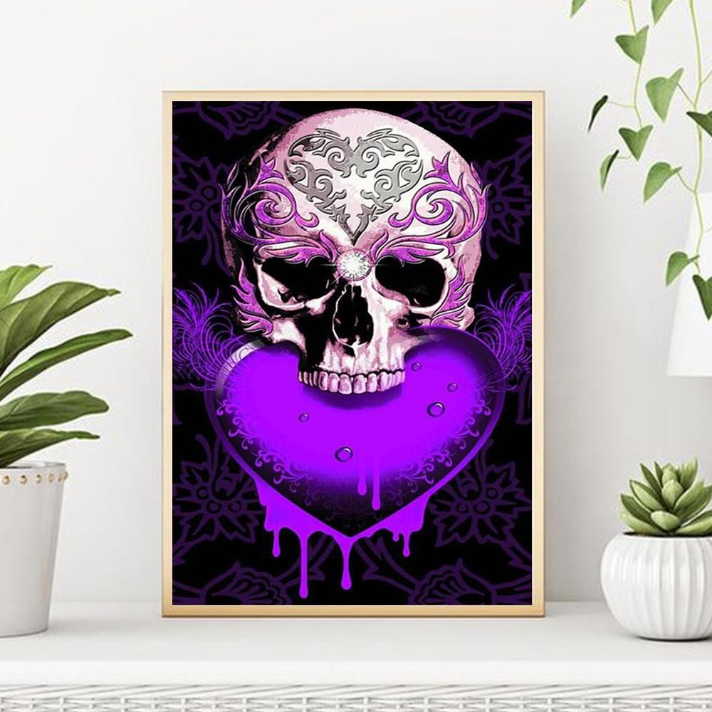 5D DIY Diamond Painting  Skeleton Love Picture Of Rhinestones Full Drill Diamond Embroidery Home Decor Wall Art