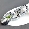 Terahertz Bracelet Bangle Rectangle Bead Hand Row Sparkle-Adjustable Wristband Natural Terahertz Stone Jewelry-Decor