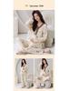 Plus Size Maternity Pajamas with Chest Pads for Autumn/Winter - Women's Postpartum Nursing & Home Wear Set