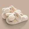 Rabbit three-dimensional ear cotton slippers women's winter parent-child indoor home children's plush slippers men's winter