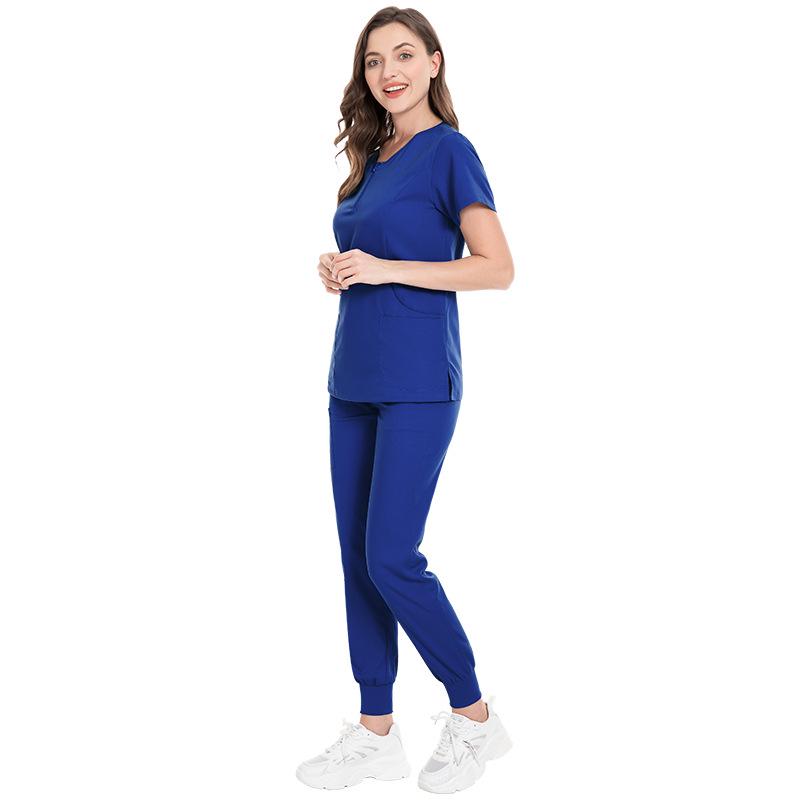 Women's Surgical Suit - Quick Dry, Elastic Hand Wash Set for Hospital Nurses and Dental Professionals