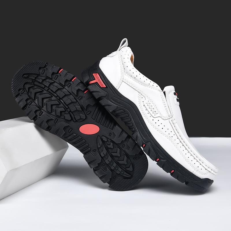 Handmade Casual Leather Shoes Moccasins Men Flats Shoes Outdoor Men Loafers