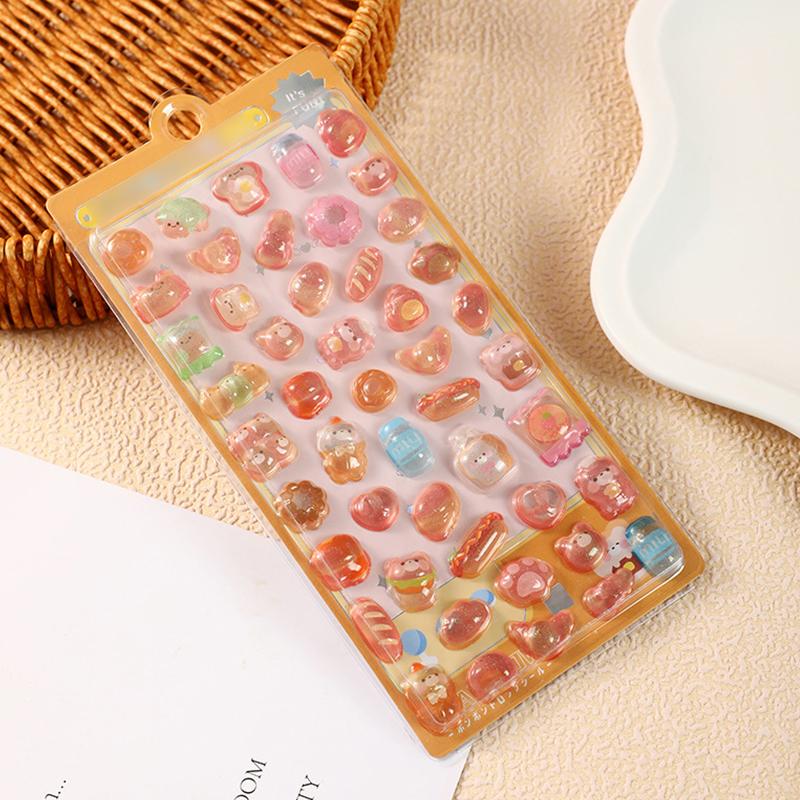1Sheet Colorful 3D Relief Sticker Cute Animal Emboss Sticker Creative Stationery Journal Phone Case Computer DIY Decorations ZYF