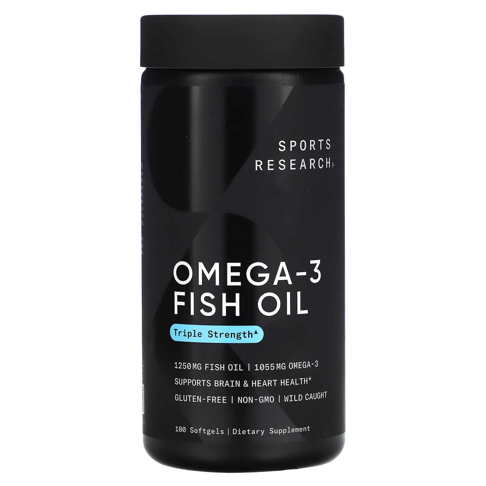 

Sports Research, риб ячий жир Omega-3, потрійна сила, 180 м яких капсул
