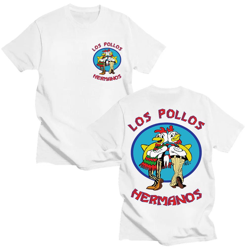TV Series Breaking Bad Los Pollos HerUnisexos T Shirts Funny Chicken Brothers Unisex Women Tshirt Popular Streetwear