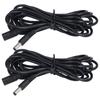 2 Pcs 5.5x2.1mm DC Power Extension Cable Female To Male DC Connection Wire  CCTV Surveillance