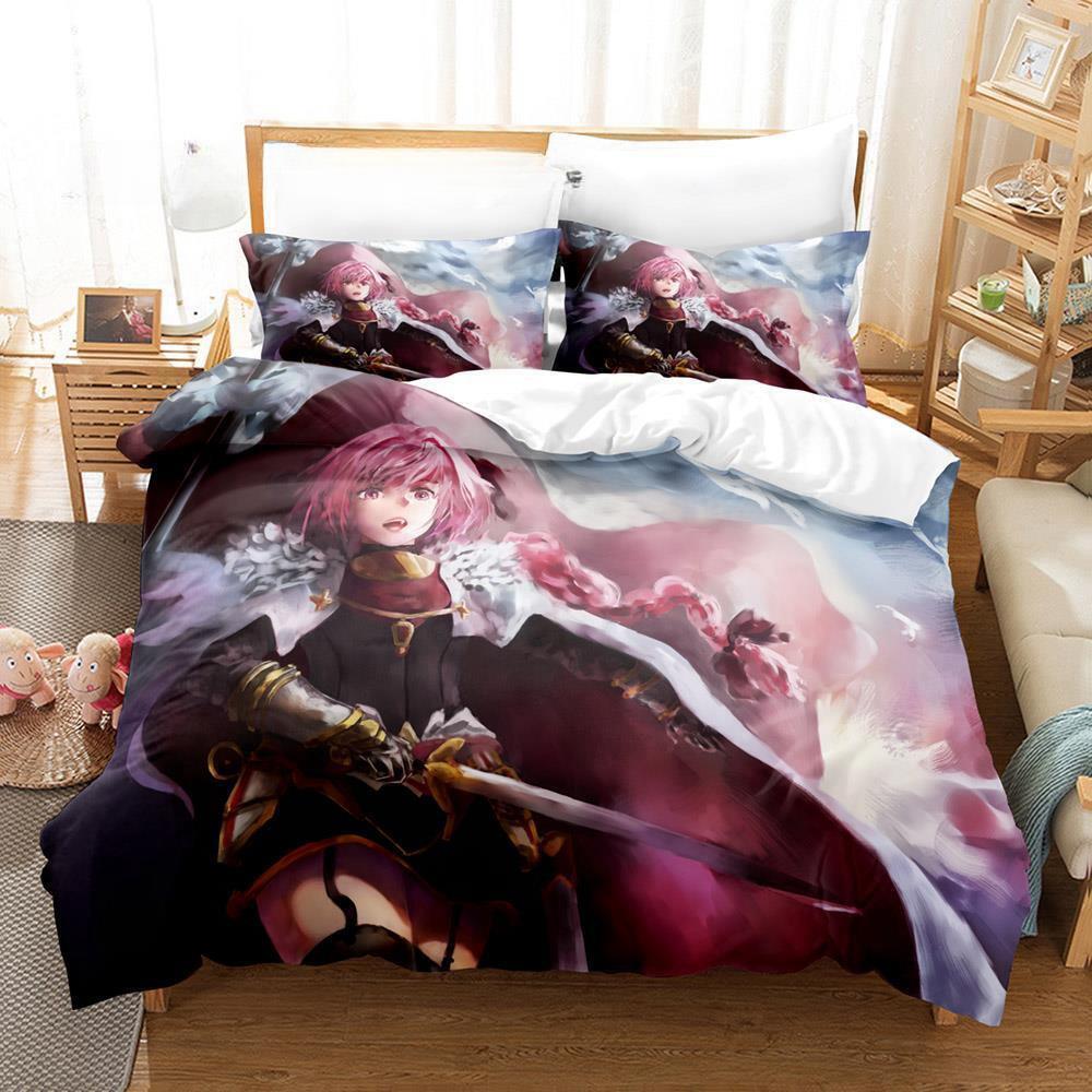 New Anime Fate - Astolfo Bedding Set Single Twin Full Queen King Size Bed Set Adult Kid Bedroom Duvet cover Sets Home Textiles
