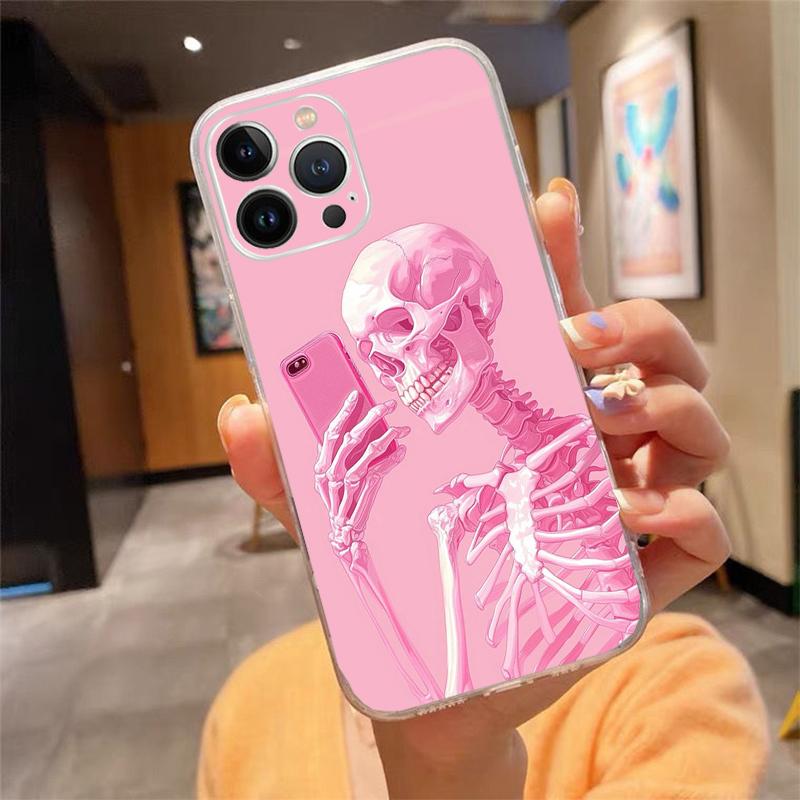 Skeleton Phone Case For iPhone 17 Pro Max Air 17 16 15 14 13 Pro Max 15 16 Pro 15Plus