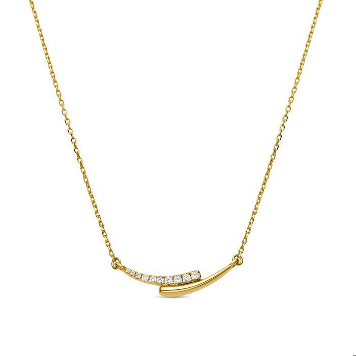 Collier Luxenter En Argent 925 Et Zirconium Brillant Finition En Rhodié - Whis