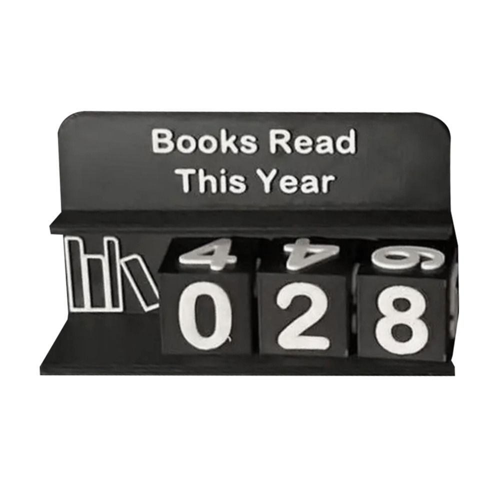 Bookish Decor 3D Book Read Counter 3D Printed Reading Log New Bookshelf Counter  Christmas Calendar