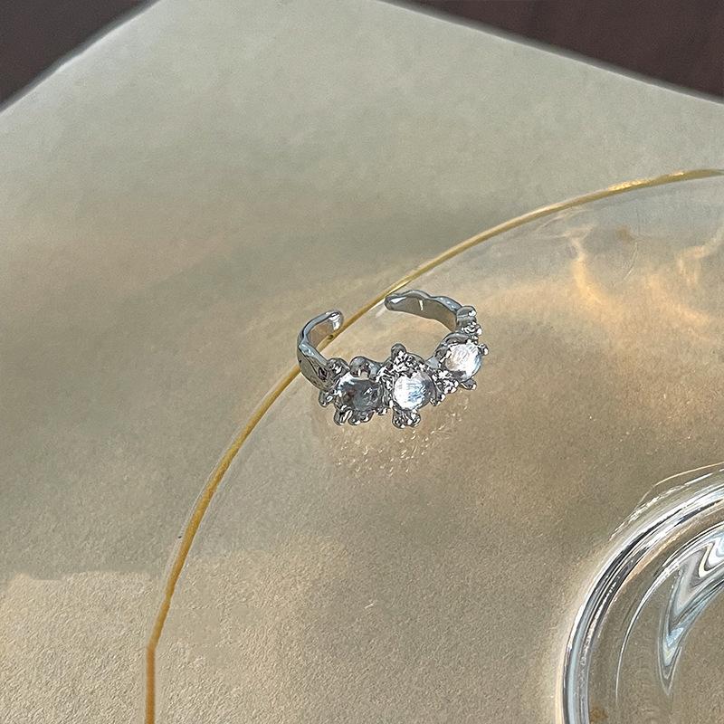 

Двухслойное уникальное жемчужное кольцо для женщин, ретро, регулируемый геометрический стиль, для весны 2023 J2519