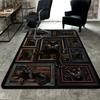 Black Cat Collage Pattern Rug Floor Mat for Living Room or Bedroom Soft and Comfortable Carpet a Gift for Birthday and Holiday.