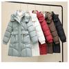 Winter Fashion Women Down Cotton Coat Slim Fit Thickened Long Padded Jacket Warm Outwear