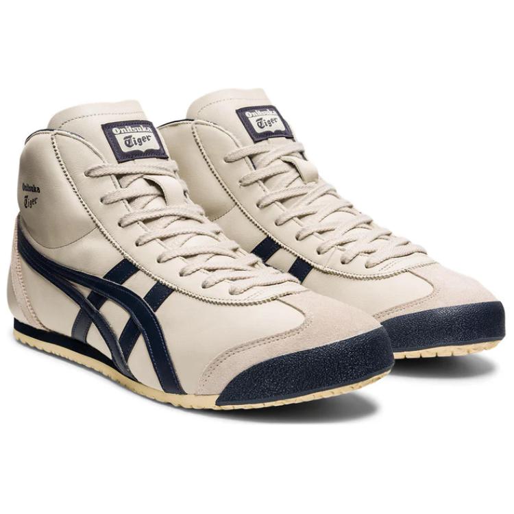Onitsuka Tiger Mexico Mid Runner Birch Indian Ink Unisex Sneakers Cream 1183B577-200