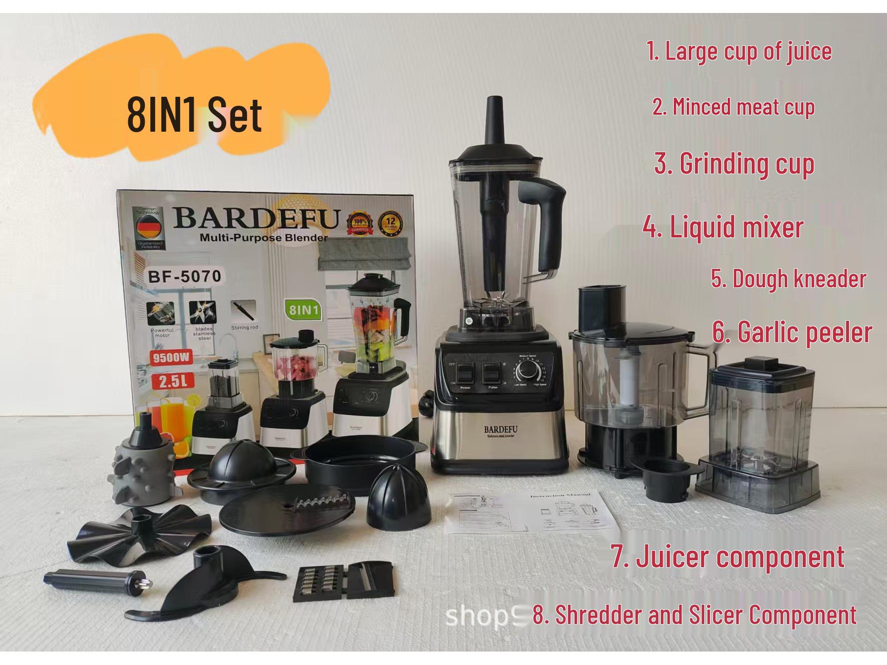 4L 8-in-1 Stainless Steel Blender &