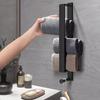 Black Stainless Steel Towel Holder No Drill Wall Shower Towel Shelf Self Adhesive Kithchen Towel Hanger Rail Bathroom Towel Rack