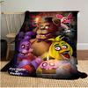 Five Nights Freddy's Characters Soft Comfortable All Seasons Blanket Sofa Office Naps Blanket Outdoor Travel Throw Perfect Gift