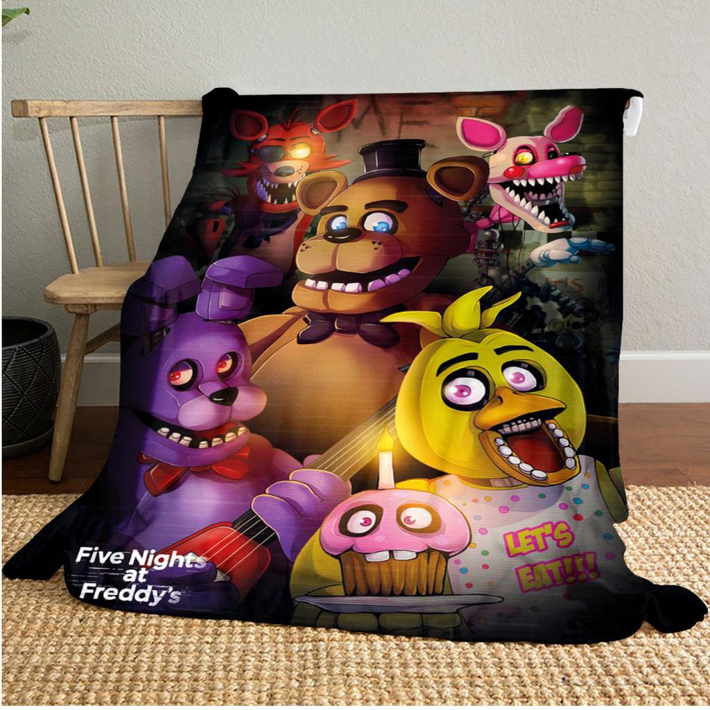 Five Nights Freddy's Characters Soft Comfortable All Seasons Blanket Sofa Office Naps Blanket Outdoor Travel Throw Perfect Gift