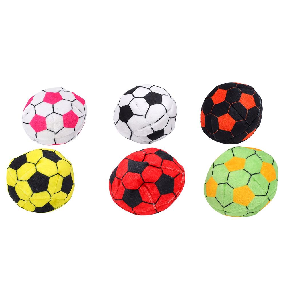 6 PCS Soccer Hackys Soft Plush Footbags for Adults Soft Juggle Balls for Indoor Outdoor Play