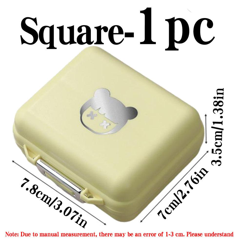 Portable Pill Box, Jewelry Sealed Storage Box, Weekly Pill Box, Pocket Pill Box Pill Dispenser Tablet Box, Suitable For Travel