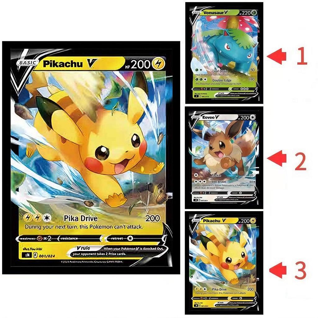 Hello Kitty & One Piece 3D Lentikulärt Pokemon-affisch