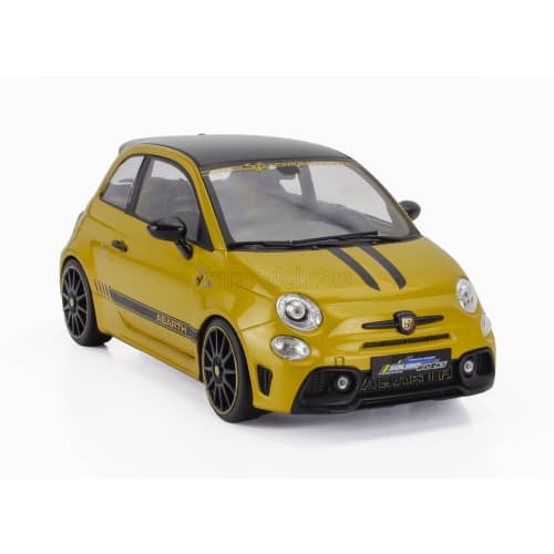 Solido Fiat Abarth Diecast Car 1/18 Scale Fiat F595 Abarth 2024 (Yellow)