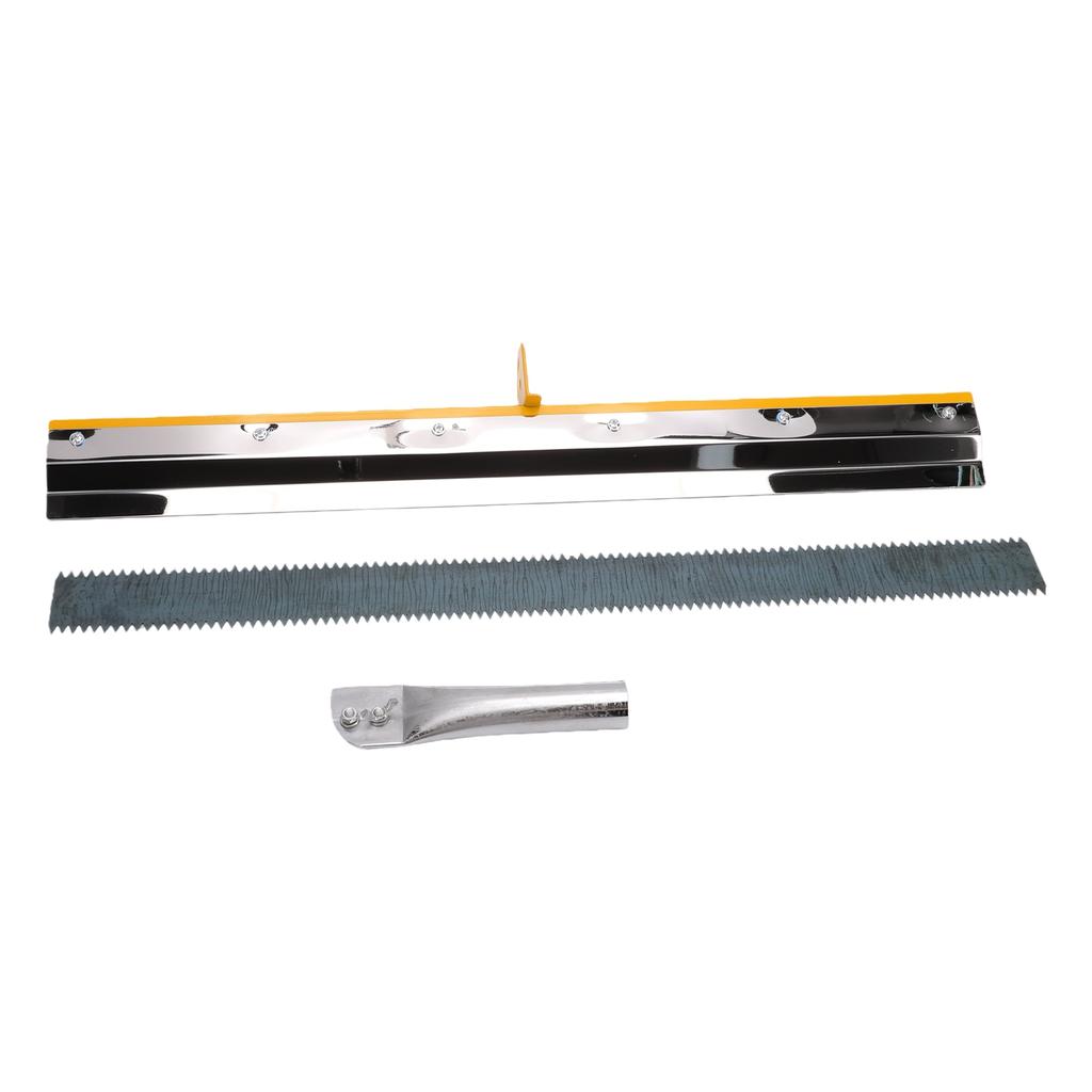 22 Inch Notched Epoxy Floor Squeegee 0.2in Serrated High Carbon Steel Blade for Self Leveling Cement Polyurethane Epoxy
