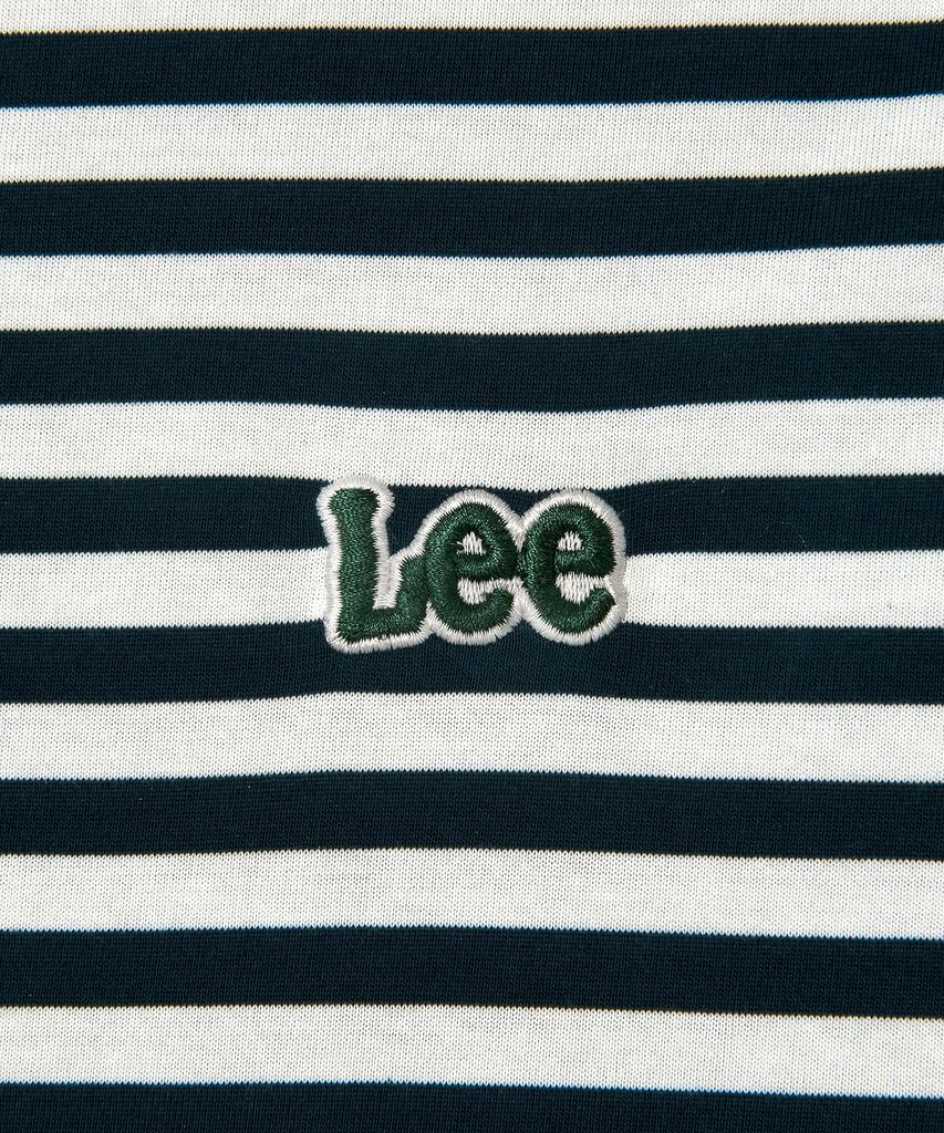 LEE Striped Embroidered Short Sleeve T-Shirt Green