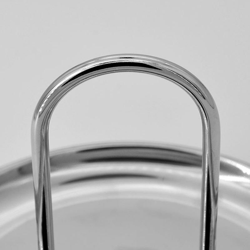 Snack Storage Plate Multifunctional With Handle Desktop Organizer Stainless Steel Home Decoration Finishing Tray Mini Ornaments