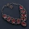 Garnet Necklace Gemstone Jewelry, 999 Copper Wire Wrapped Necklace, Adjustable Handmade Beautiful Jewelry Chain Necklace