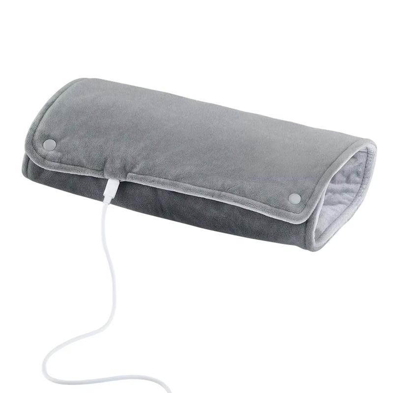 USB Thermostatic Hand Warmer Short Velvet Fabric Warm Hands And Legs Shawl for Winter Office And Home Use Heating Blanket