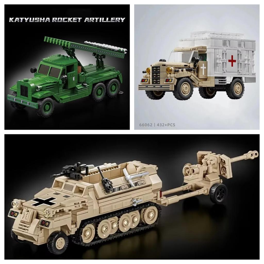 Build Your Own Tank Armor Building Block Car, Truck Opel Lightning Transport Vehicle Assembly Model, Home Decoration and Gifts