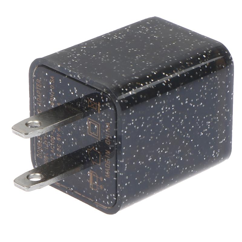 Cor 2 Portas Saída USB 5V Plug de Carregador de Parede Adaptador de Energia de Viagem Telefone