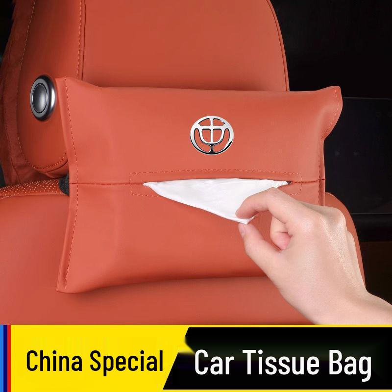Zhonghua Junjie FRV H320 V7 Car Headrest Leather Tissue Box Pouch