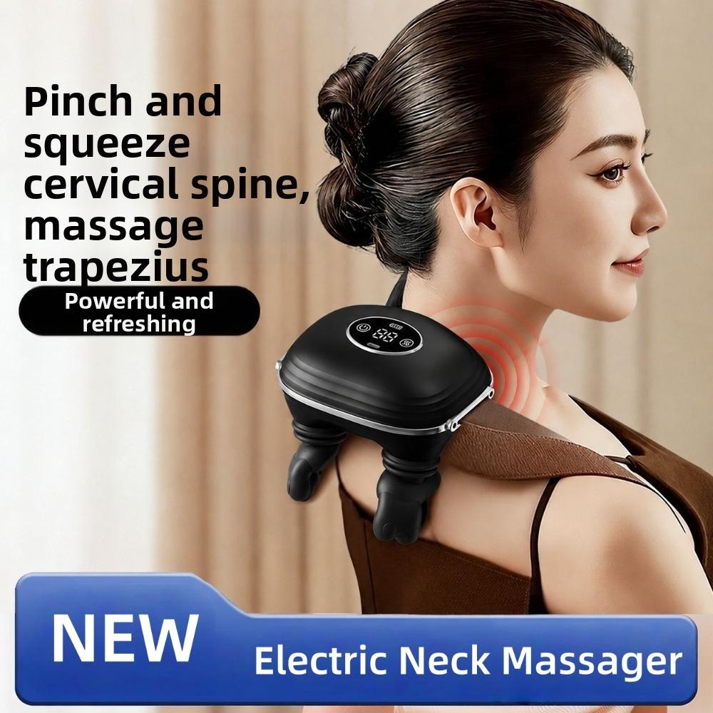 Heating Compress Heated Neck Massager Bionic Hand Shoulder Massager for Back Neck