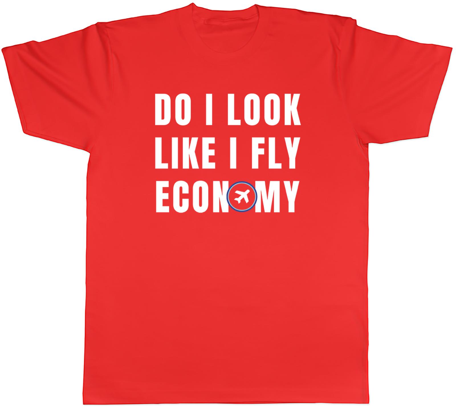 Funy Fly Economy Unisexs TShirt Holiday Vacation Unisex Tee Gift S