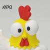 Desktop Stress Reliever 3D Printed Cartoon Rooster Figurine Mini Big-Eyed Cute Animal