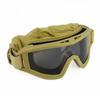 Yellow Tactical Windproof Outdoor Goggles Set - Locust Style for Sand and Wilderness