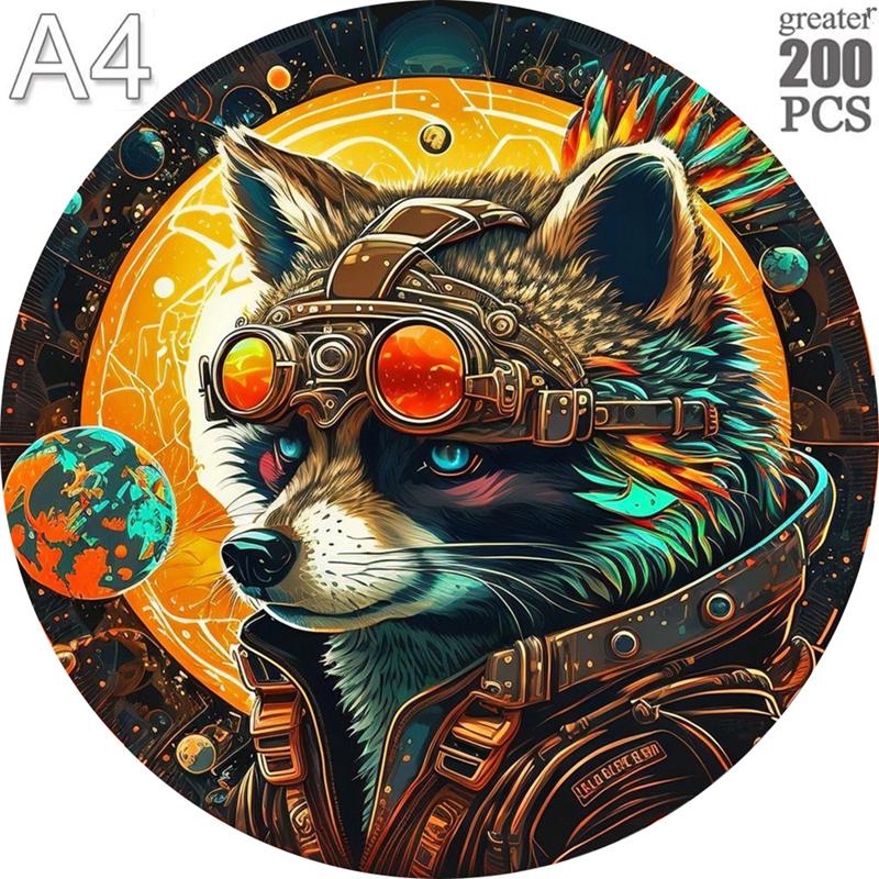 Animal Jigsaw Puzzles 300Pcs Wooden For Adults Kids Birthday Gifts Unique Dog Puzzle 3D Family Games Toys A3,A4,A5 Size