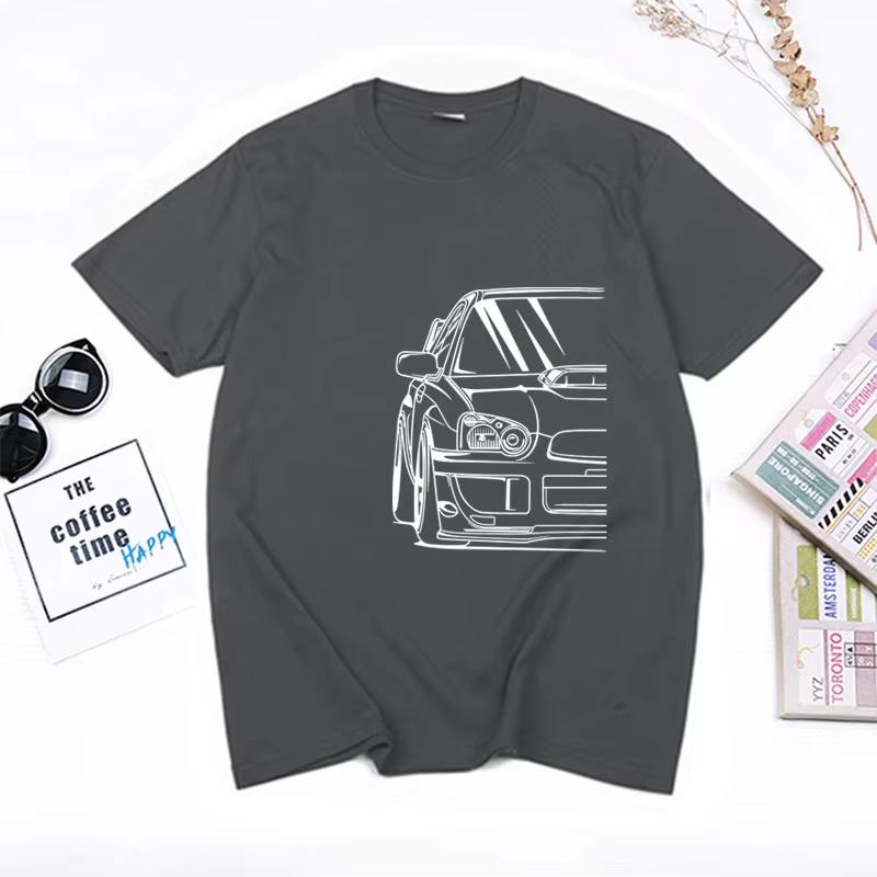 Fashion Hot saleJapanese Classic Car Wrx Sti JDM TUNER CAR APPAREL TURBO SUBIE IMPREZZA AUTOMOTIVE T-SHIRT Cotton O Neck Top Tee
