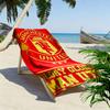 Round MUFC Rug Print Beach Towel, Large Soft Quick Dry Towel for Beach Camping Swimming