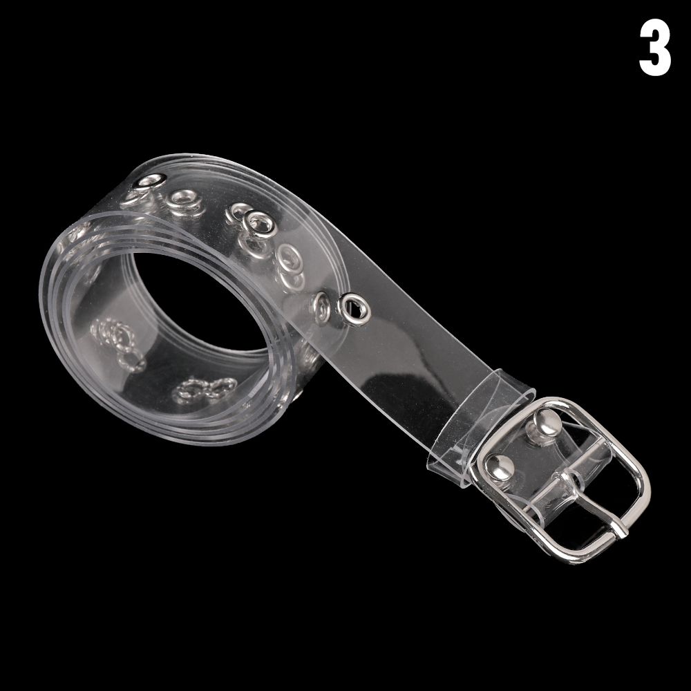 Mode Klare Dornschließe Transparentes Taillenband Rund Quadratisch Herz Punk Hüftgürtel Hüftgurt