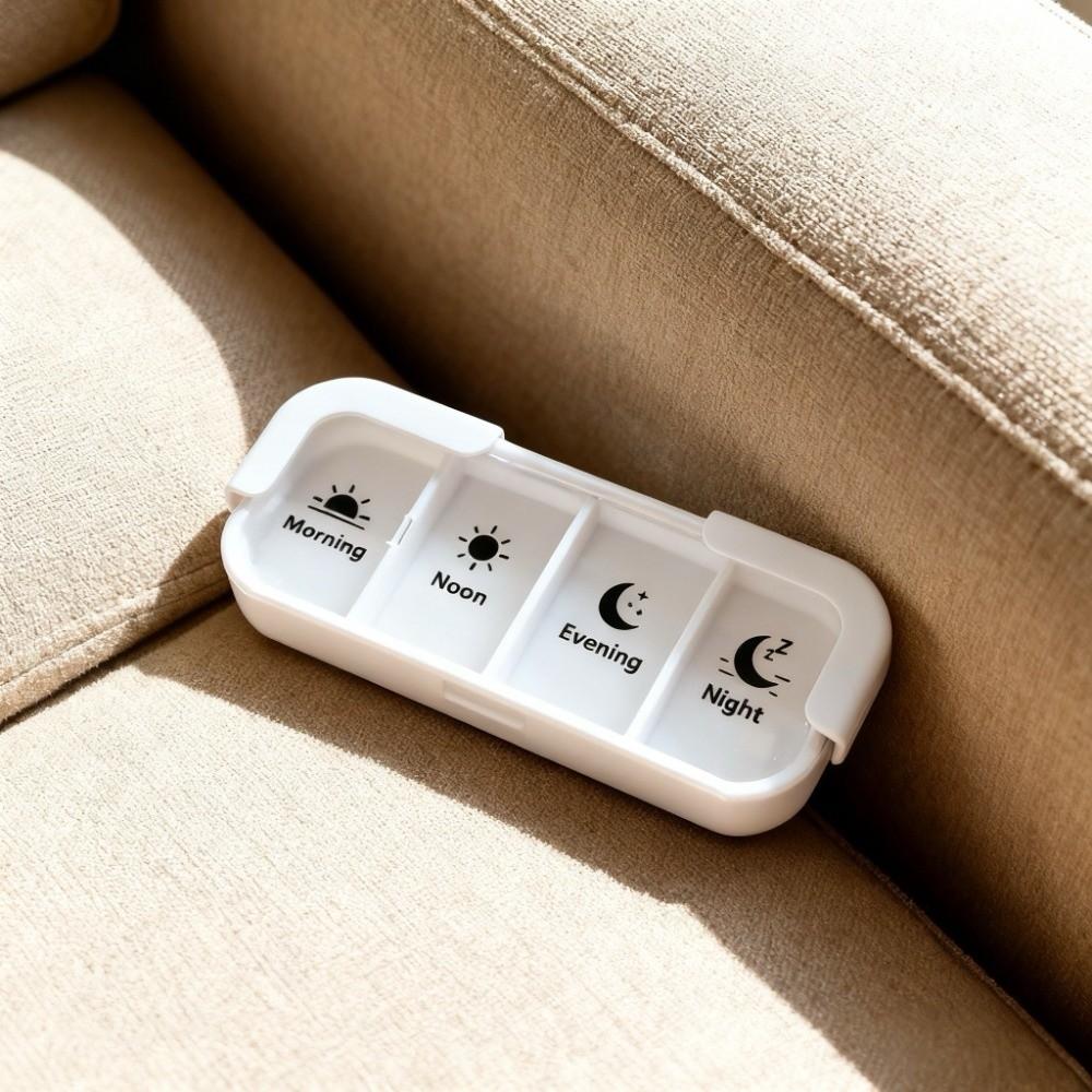 28 Fächer 7-Tage-Pillendose Große Kapazität Feuchtigkeitsgeschützt Wöchentlicher Pillenorganisator Tägliche Fächer Wasserdichte Reise-Pillendose