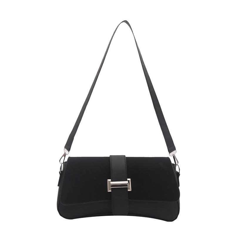 Autumn new fashion foreign texture simple baguette bag niche casual women's shoulder messenger bag