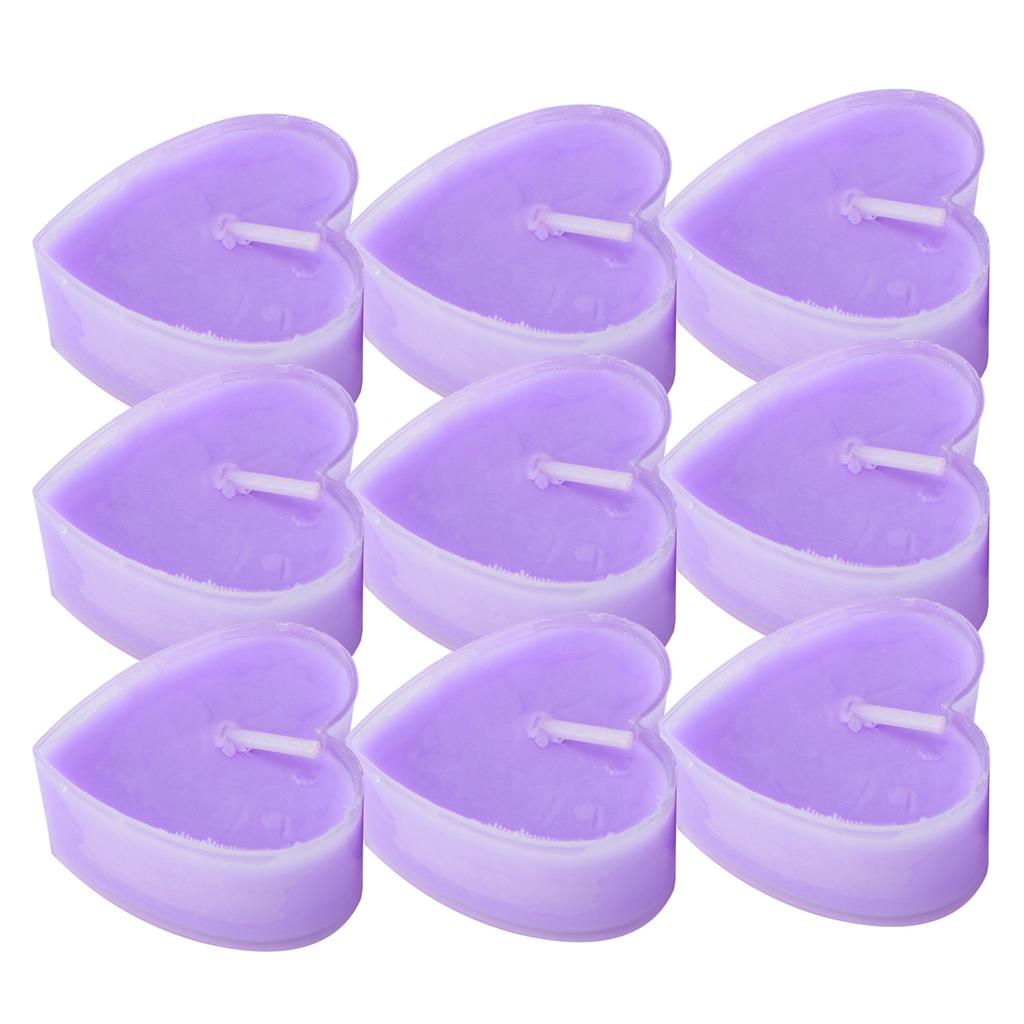 18Pcs Heart Shaped Candle Romantic Dinner Candlelight Decorations Ornaments