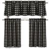 Buffalo Black And White Plaid Window Mantle Farmhouse Curtain Finished Decorative Half Curtain Through Rod Pocket Curtain Short Curtain